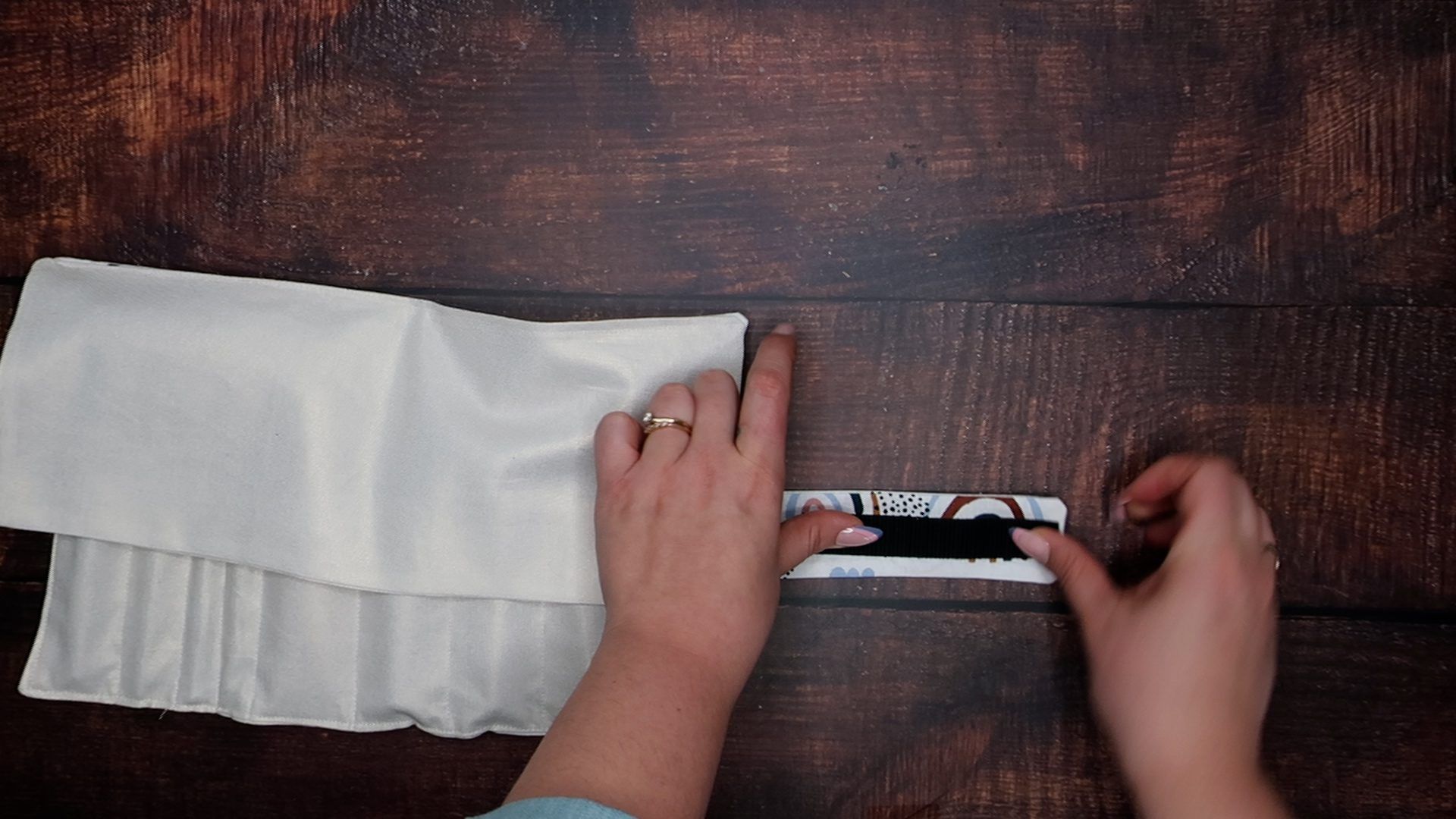 DIY Makeup Roll Step 11