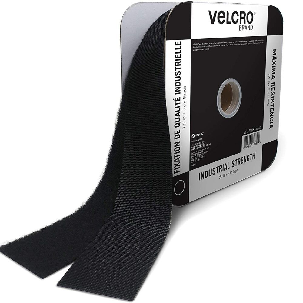 VELCRO® Brand Industrial Strength Bulk Roll of heavy duty tape in black