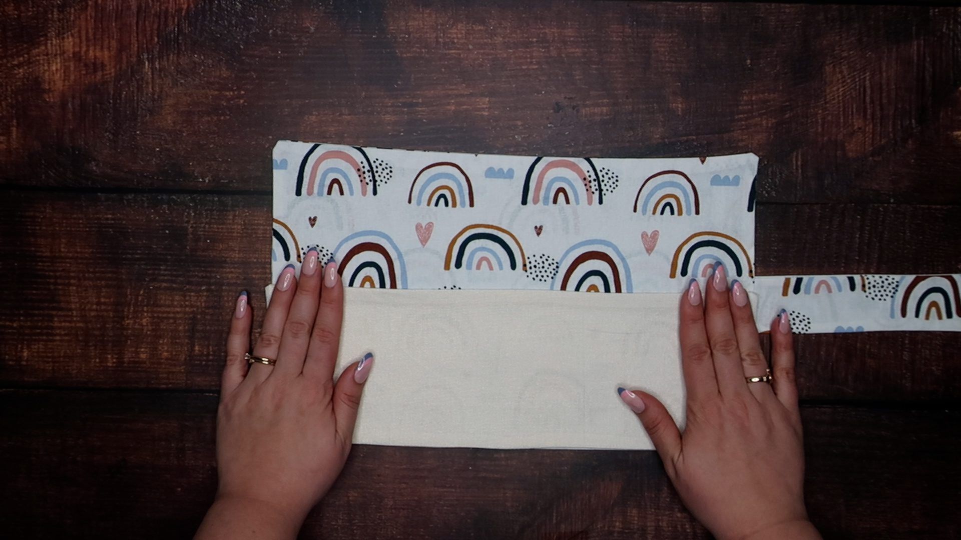 DIY Makeup Roll Step 6 part 1
