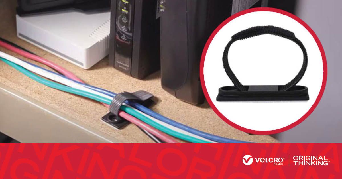 Cable Tie Mount Securing Data Cables