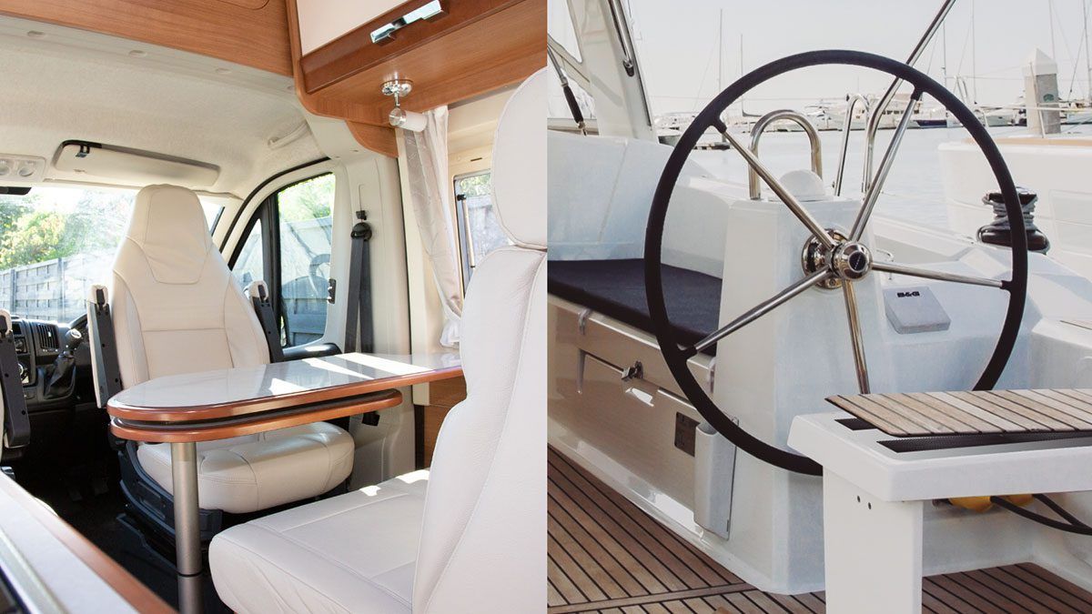 Campers, vans and boats