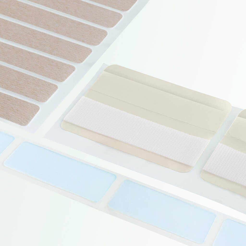 Adhesive & lamination options for VELCRO® Brand hook and loop products