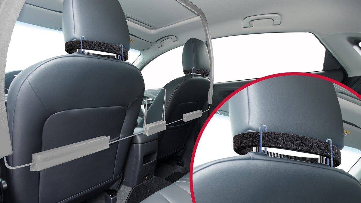 Sneeze guard for transportation
