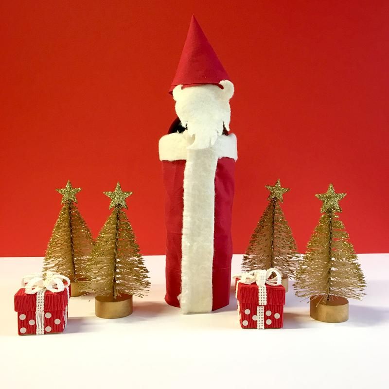DIY Santa Wine bottle cover