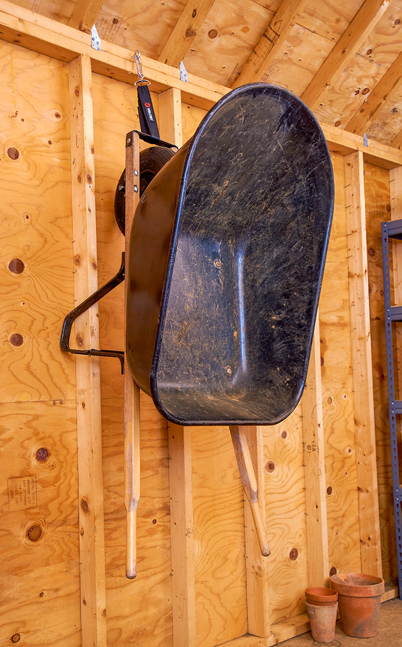 Wheelbarrow Storage in Garage