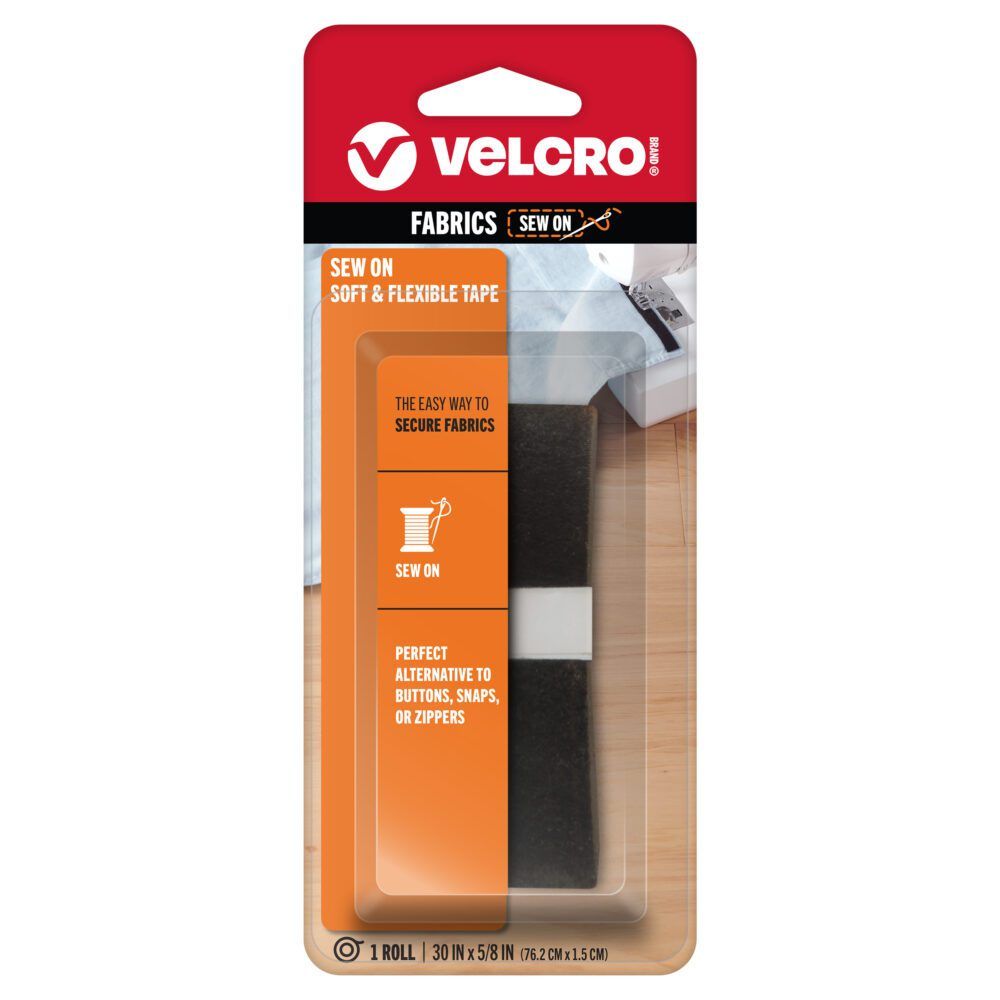 VELCRO® Brand Sew On Soft & Flexible Fasteners for handmade baby clothes and adaptive apparel.