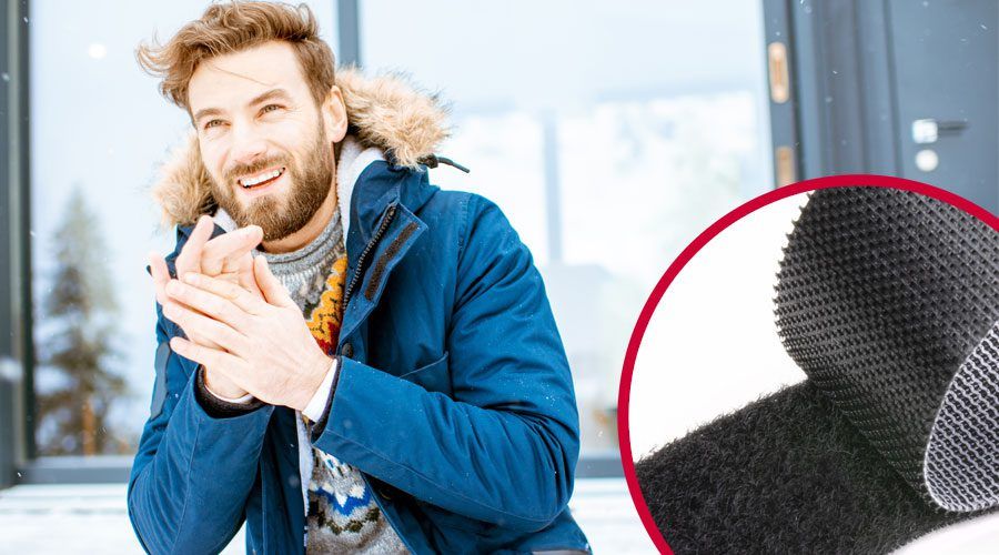 Man in winter jacket