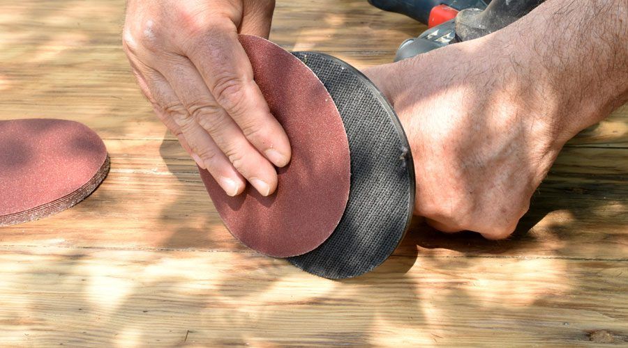 Hook & loop on abrasive tool