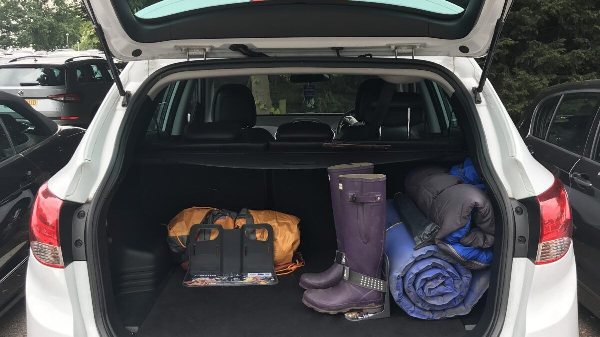 suv trunk organization with stayhold cargo organizers