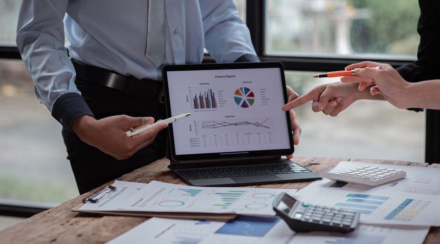 Reviewing business finances