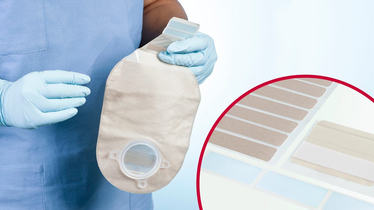 VELCRO® Brand hook and loop fasteners for ostomy devices