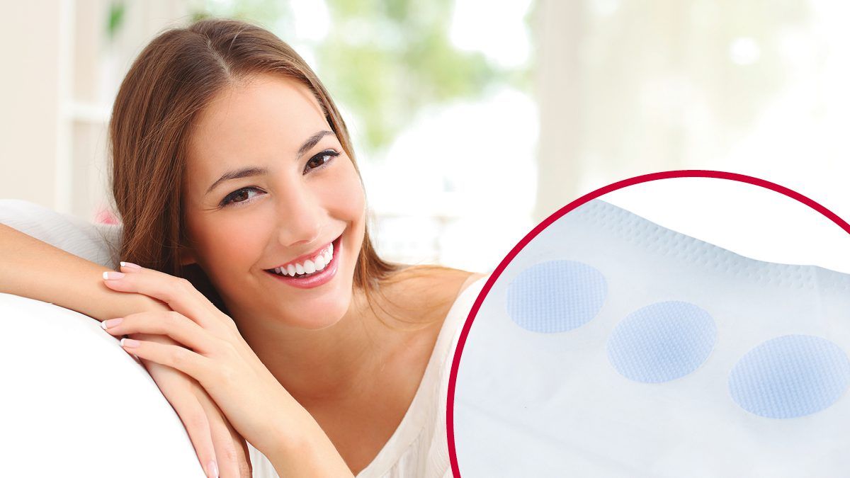 High performance VELCRO® Brand soft fasteners for feminine care products