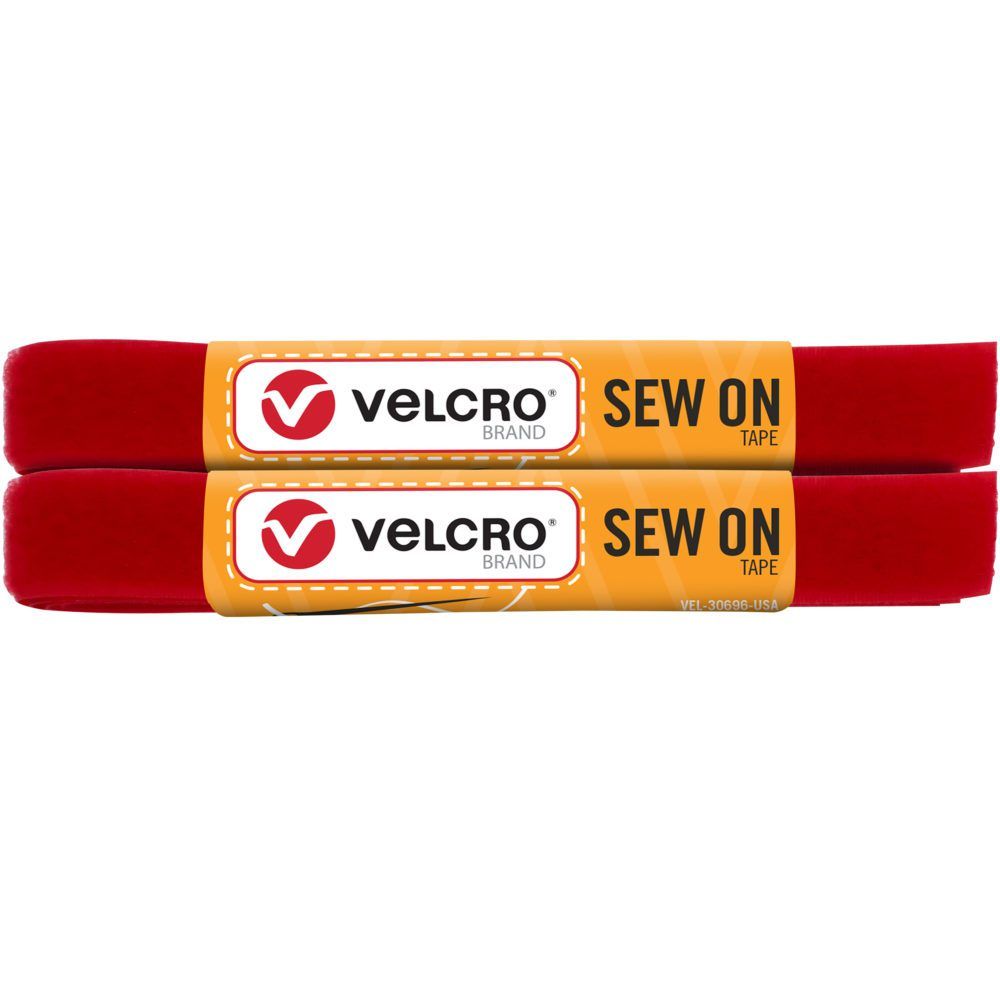 4ft Red VELCRO® Brand Sew On Tape
