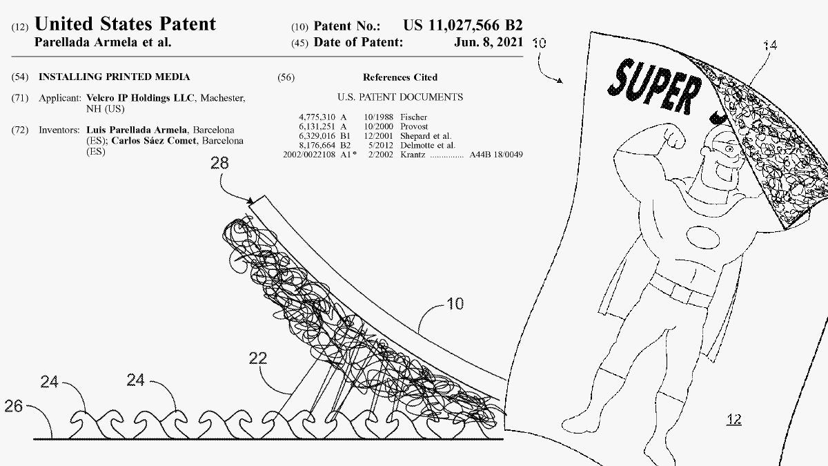 Velcro Companies first USA patent
