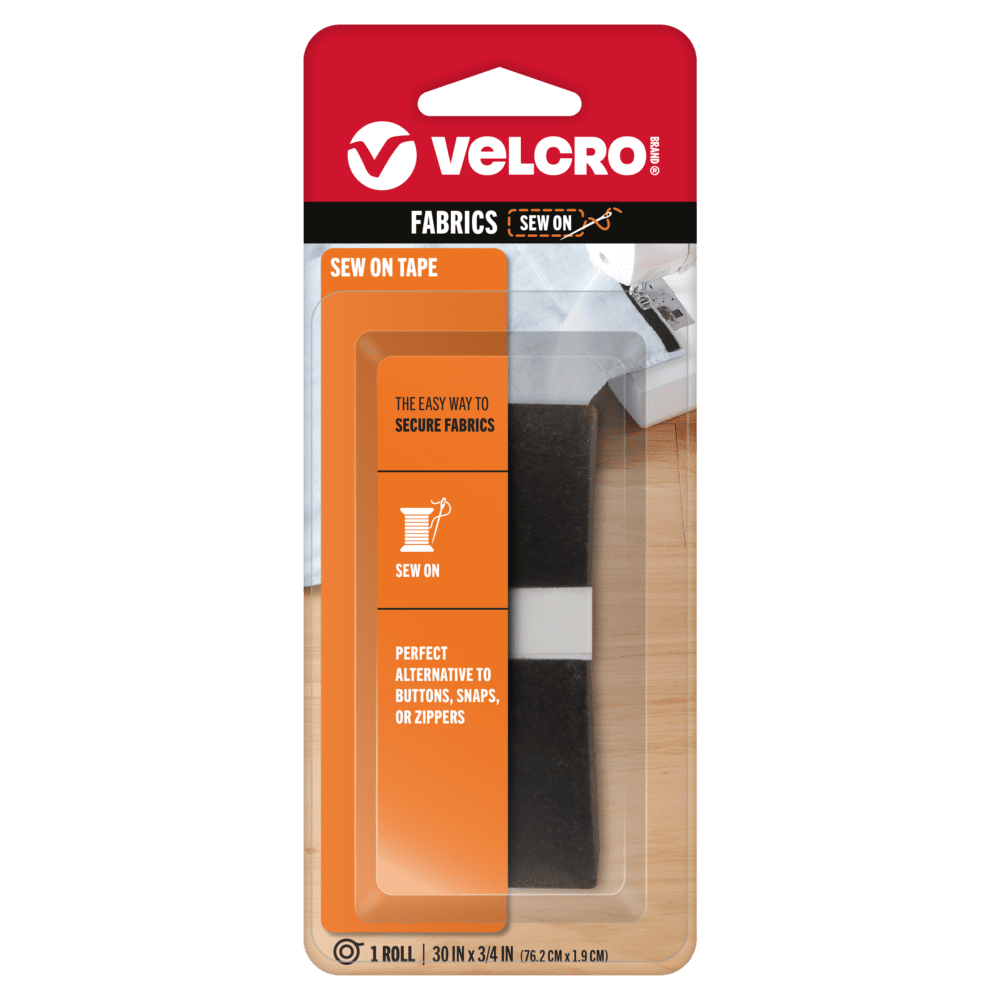 Black 30in x 3/4in VELCRO® Brand Sew On Fasteners.