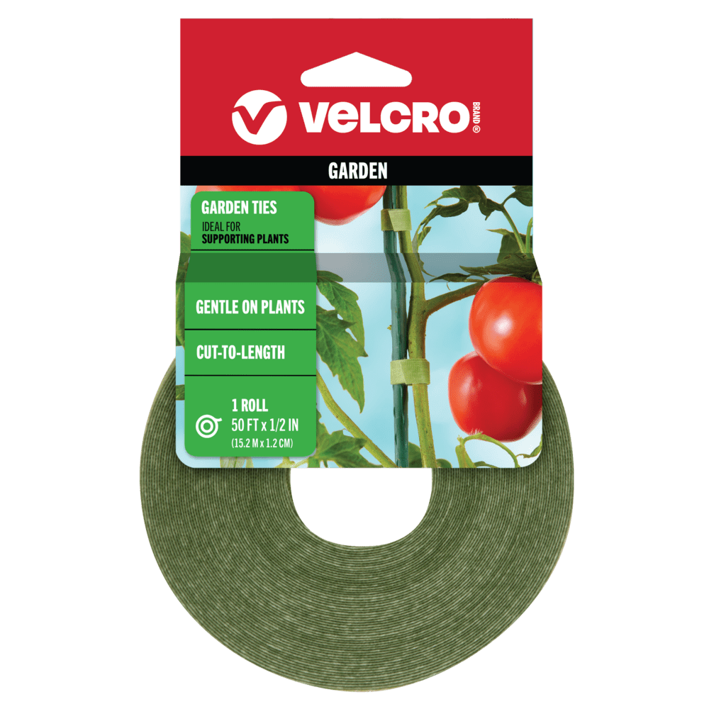 VELCRO® Brand cut-to-length zip ties for gardening.